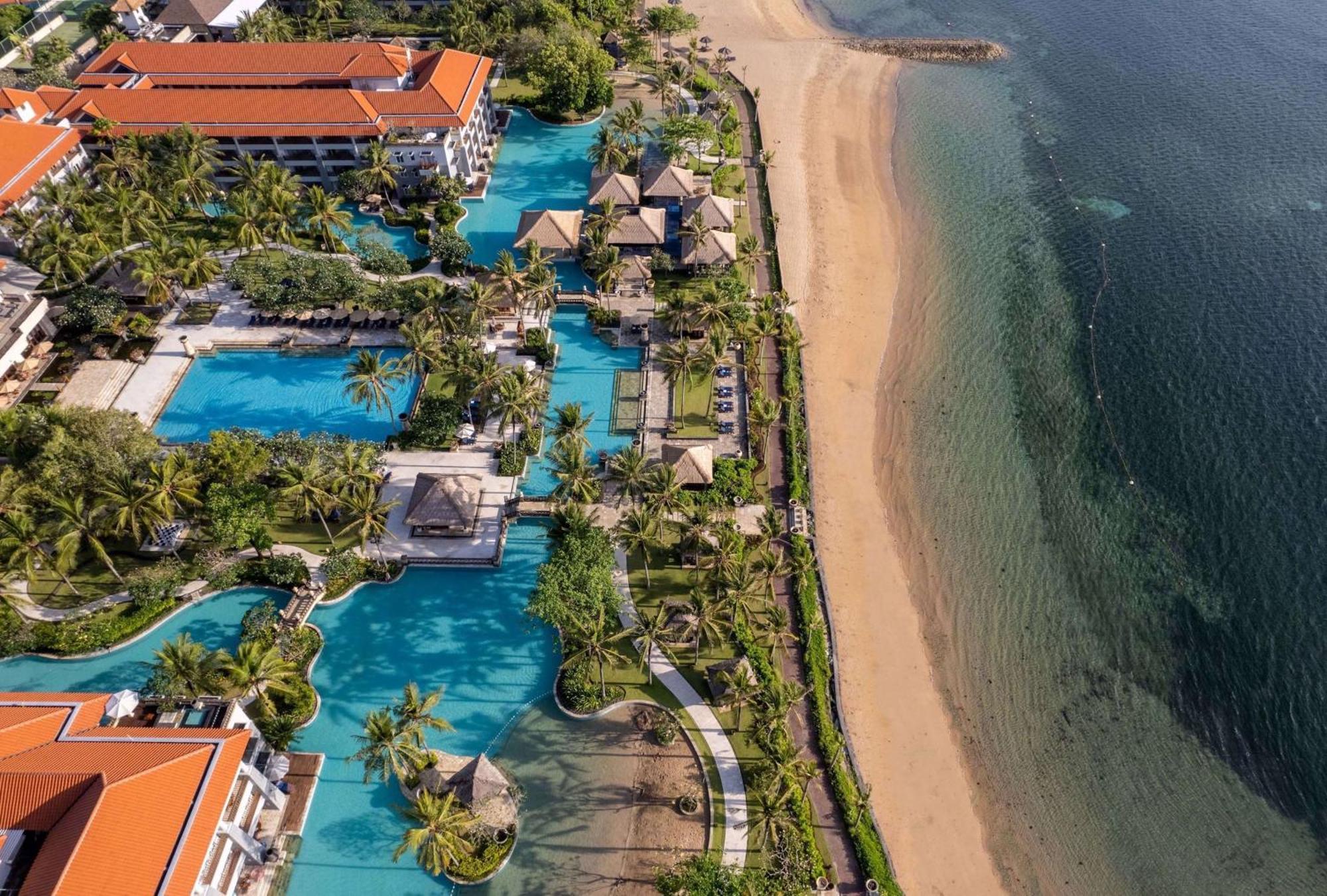 Hotel Conrad Bali Nusa Dua  Esterno foto Aerial view of the resort