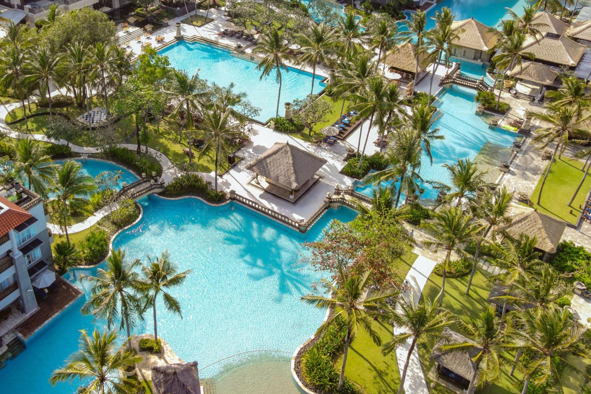 Hotel Conrad Bali Nusa Dua  Esterno foto Aerial view of the resort